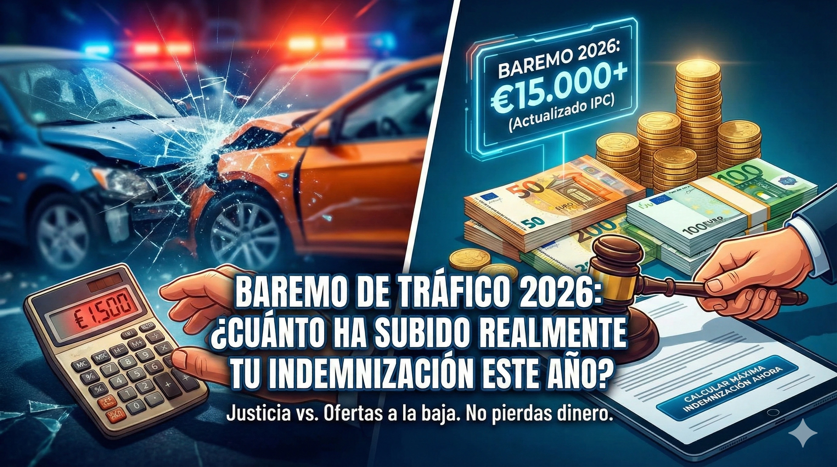 Baremo Accidentes 2026: ¿Cuánto ha subido realmente tu indemnización este año?